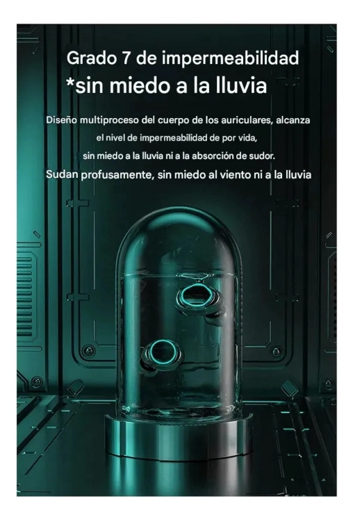 AUDIFONOS INALAMBRICOS GAMER M25 CON BLUETOOTH 5.3, BAJA LATENCIA, PANTALLA LED, CANCELACION DE RUID - 4