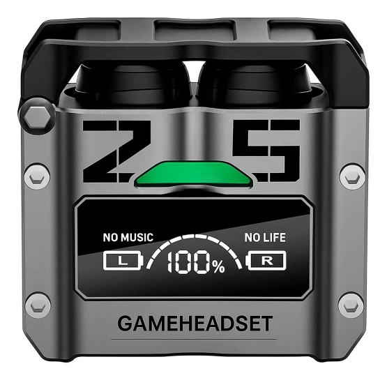 AUDIFONOS INALAMBRICOS GAMER M25 CON BLUETOOTH 5.3, BAJA LATENCIA, PANTALLA LED, CANCELACION DE RUID - 8