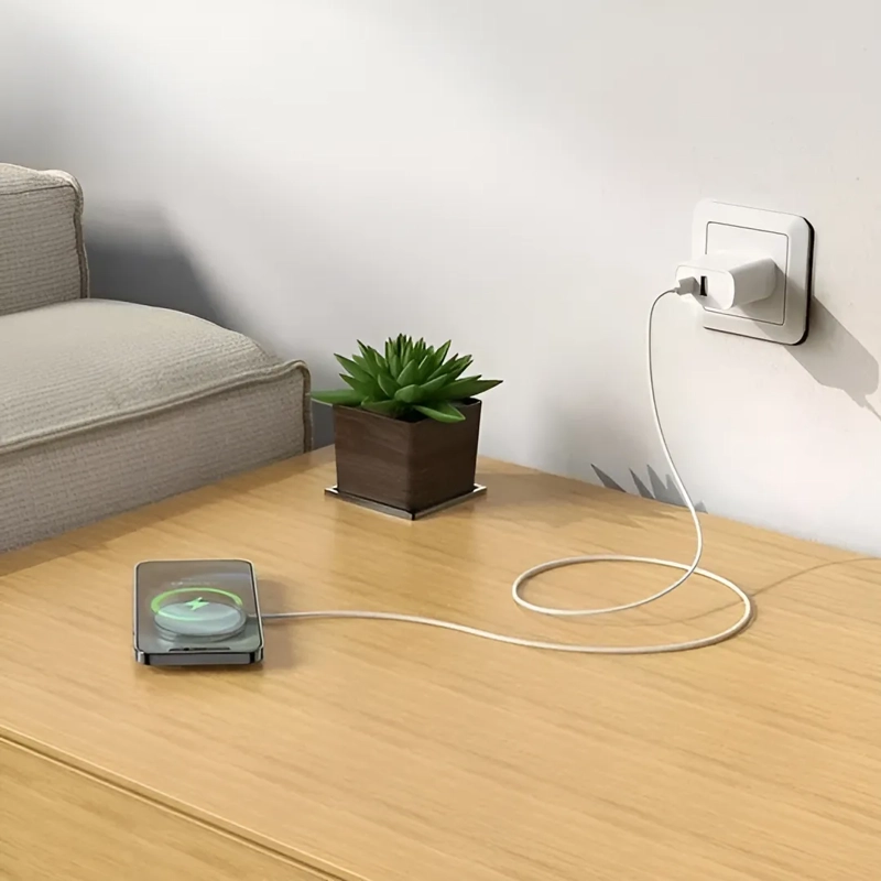 CARGADOR PARA MAGSAFE MAGNETICO CARGA RAPIDA INALAMBRICO USB C CARGADOR MAGNE TICO 15W - 5