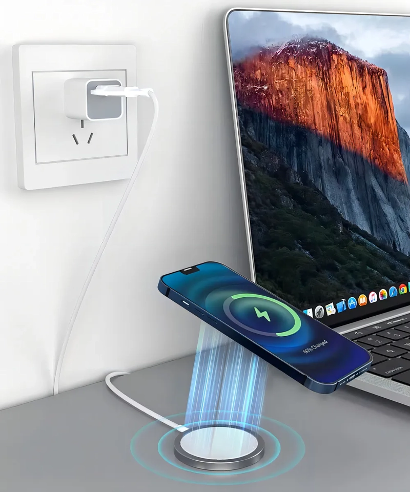 CARGADOR PARA MAGSAFE MAGNETICO CARGA RAPIDA INALAMBRICO USB C CARGADOR MAGNE TICO 15W - 6