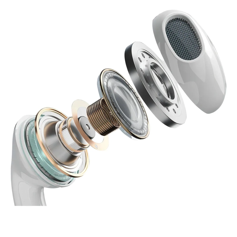 AUDIFONOS TIPO C PARA IPHONE 15 Y 16 BLANCO CON MICROFONO - 2