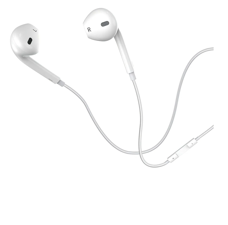 AUDIFONOS TIPO C PARA IPHONE 15 Y 16 BLANCO CON MICROFONO - 3