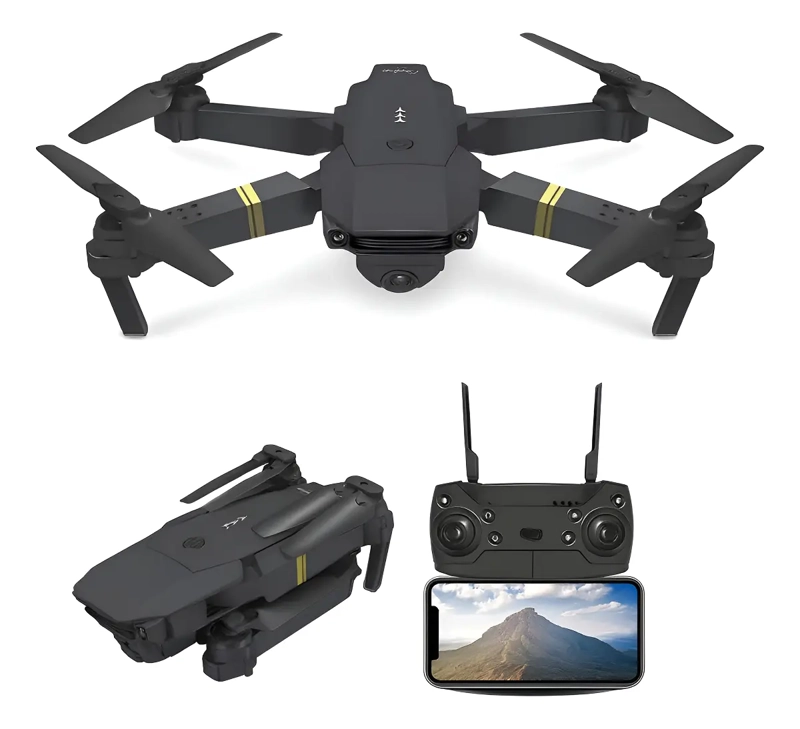 DRON 998PRO 4K ULTRA HD DOBLE CÁMARA WIFI PLEGABLE GIRO 360° - 1