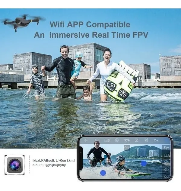 DRON 998PRO 4K ULTRA HD DOBLE CÁMARA WIFI PLEGABLE GIRO 360° - 3