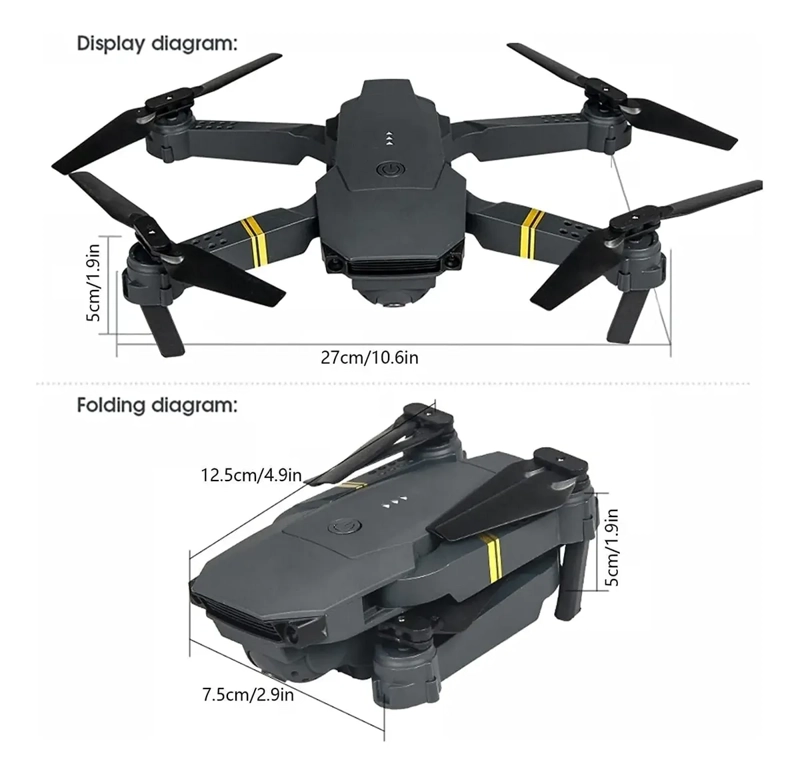 DRON 998PRO 4K ULTRA HD DOBLE CÁMARA WIFI PLEGABLE GIRO 360° - 7
