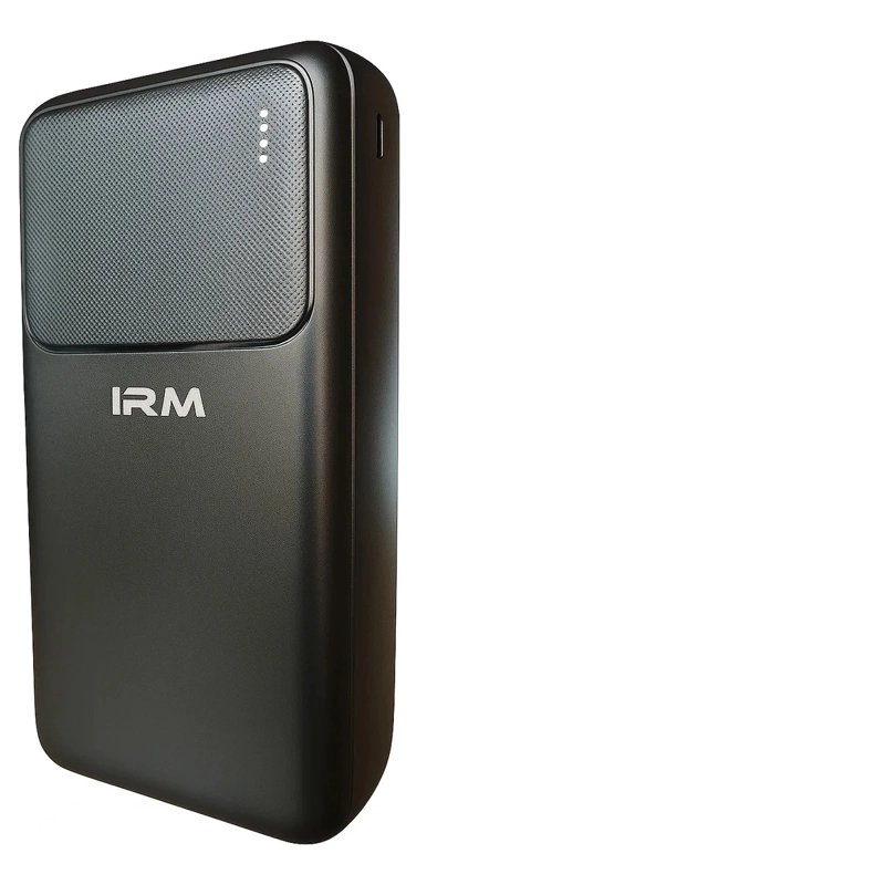 CARGADOR PORTATIL POWER BANK IRM 30000MAH USB/C/V8 CARGA RAP NEGRO - 1