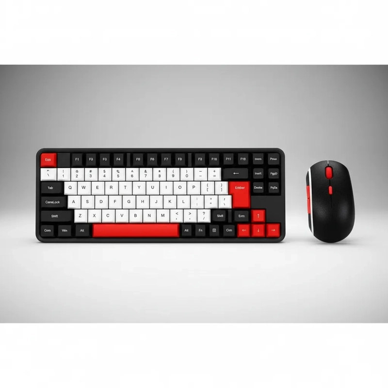 KIT TECLADO Y MOUSE GAMER INALÁMBRICO PARA PC TABLET Y CELULAR - 7