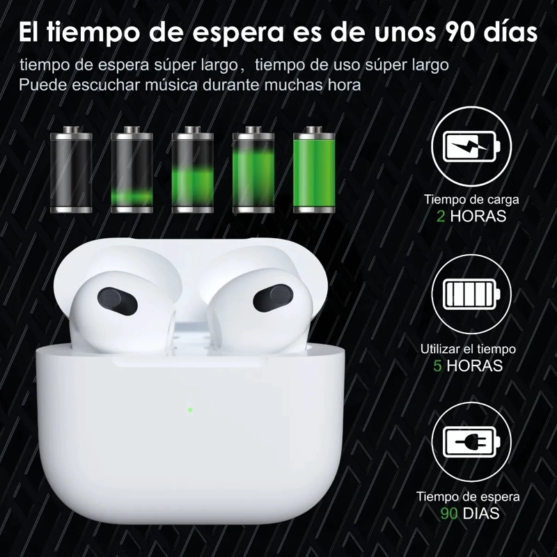 AUDIFONOS BLUETOOTH OEM COMPATIBLE IPHONE XIAOMI ANDROID - 5