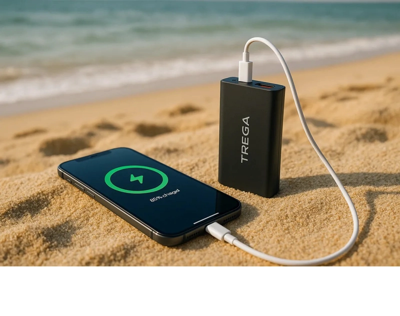 CARGADOR PORTATIL POWER BANK 10000MAH TR-964 NEGRO - 3