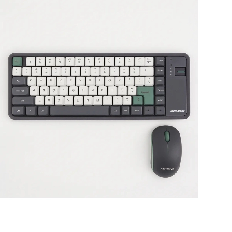 KIT SOPORTE TABLET + TECLADO Y MOUSE BLUETOOTH RECARGABLES GRIS - 3
