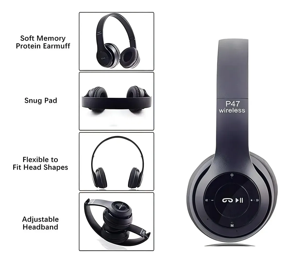 AUDIFONOS BLUETOOTH P47 INALAMBRICOS - 3