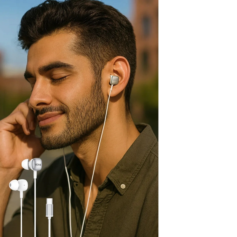 AUDIFONOS TIPO C COMPATIBLES CON IPHONE 15, 16, 17, IN EAR, CON MICROFONO, SONIDO HD - 4