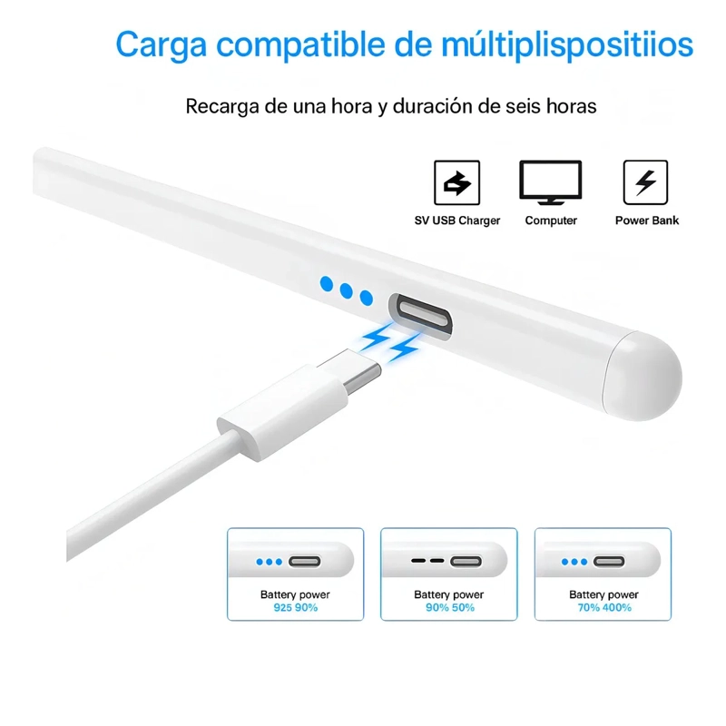 LAPIZ OPTICO STYLUS PEN UPENCIL 2 BLANCO - 3