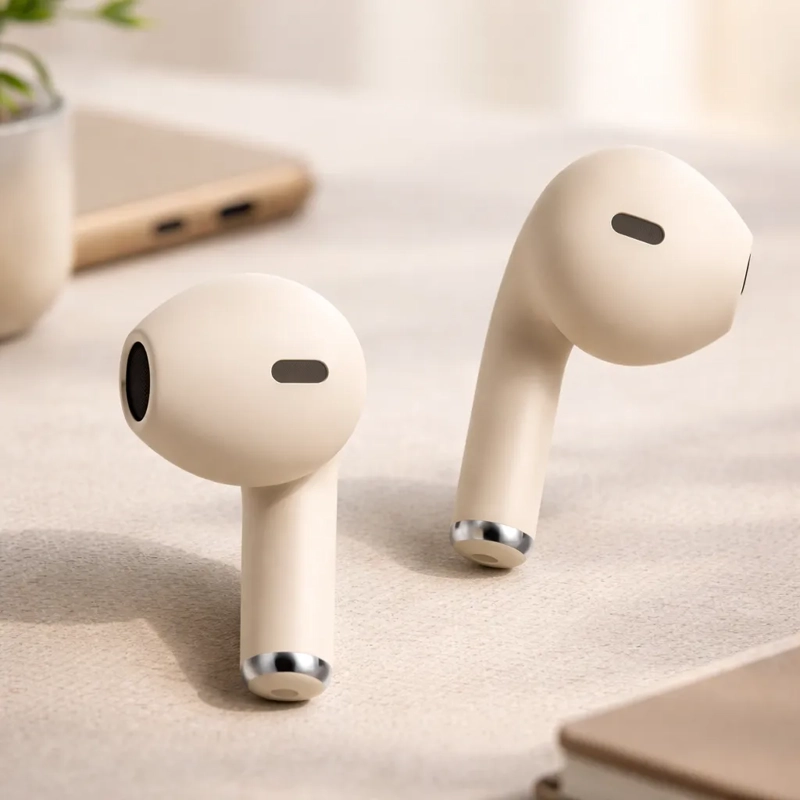 AUDÍFONOS INALÁMBRICOS BLUETOOTH HT09 ALTA FIDELIDAD CON ESTUCHE DE CARGA - 4