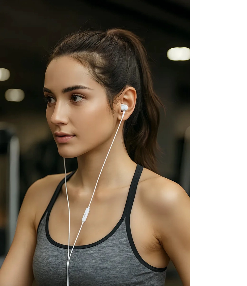 AUDIFONOS INTERNOS CON CABLE USB TIPO C COMPATIBLES CON IPHONE 15, 16, ANDROID. - 2