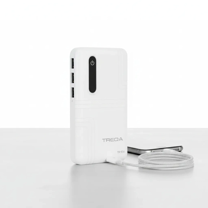 CARGADOR PORTATIL POWER BANK 10000MAH 3 USB + LINTERNA - 1