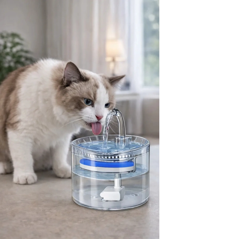 FUENTE DE AGUA AUTOMATICA PARA PERROS Y GATOS BEBEDERO AGUA - 4