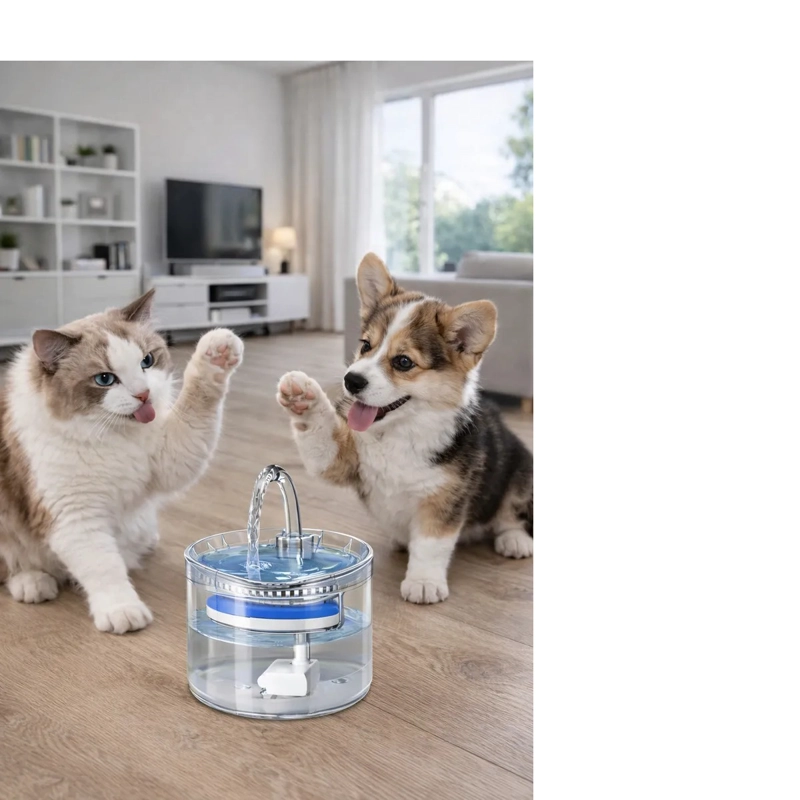 FUENTE DE AGUA AUTOMATICA PARA PERROS Y GATOS BEBEDERO AGUA - 6