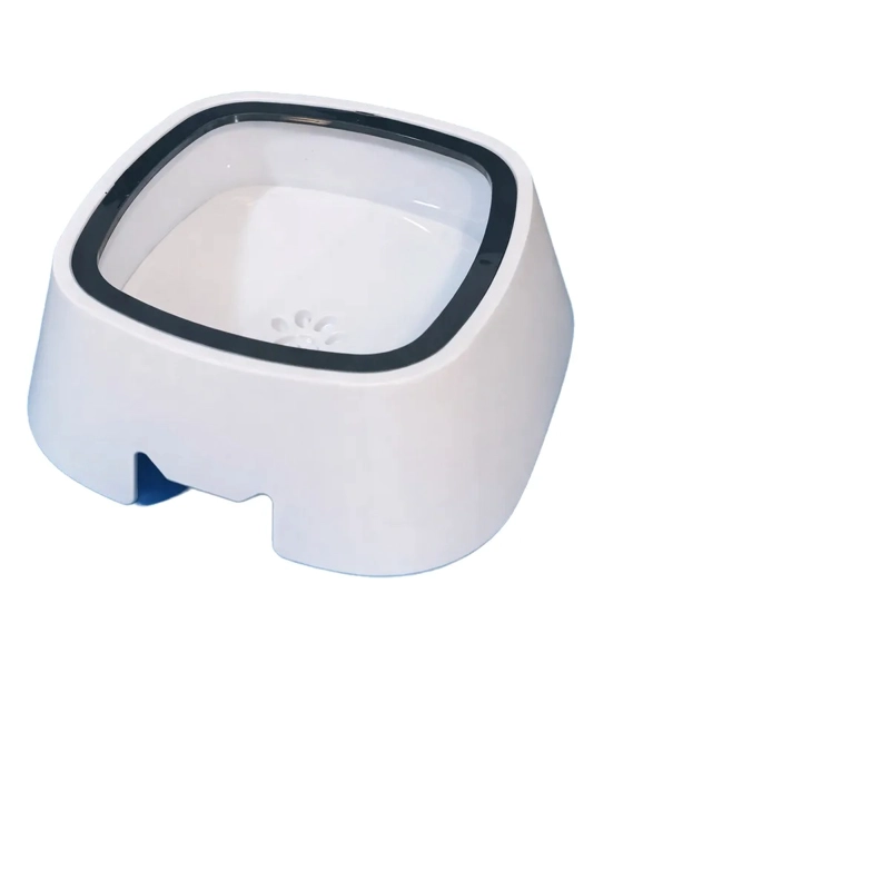BEBEDERO ANTISALPICADURAS PARA PERROS Y GATOS BOWL 1.5 LITRO BLANCO - 1