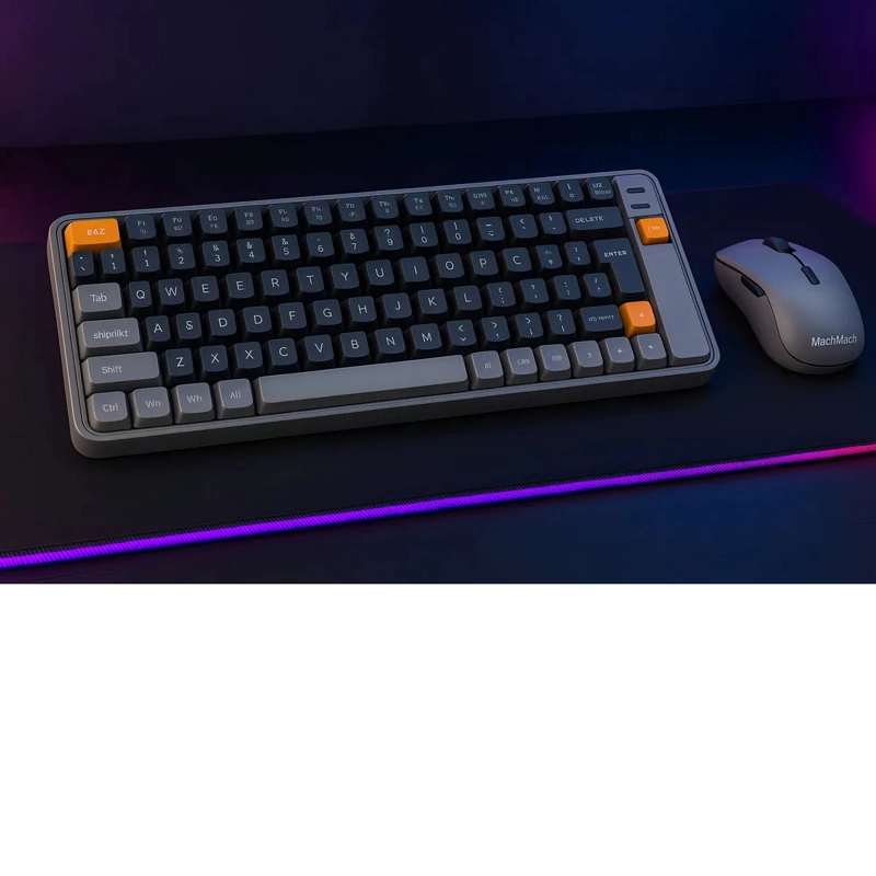 KIT TECLADO+MOUSE INALAMBRICO GAMER TECLADO INALAMBRICO Y MOUSE BLUETOOTH RECARGABLES - 4