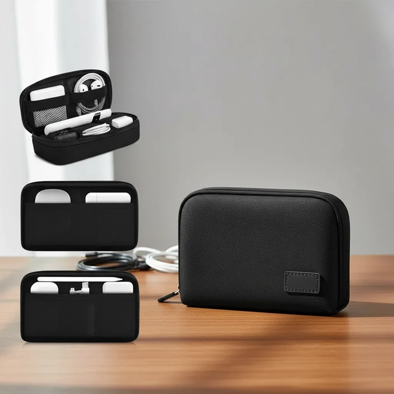 BOLSO ORGANIZADOR COMPACTO CON PROTECCIÓN RFID PARA VIAJE Y ACCESORIOS - 6