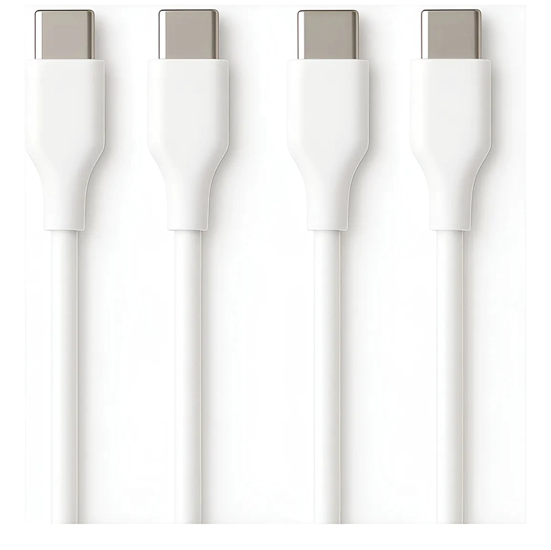 CABLE USB-C TREQA 2M CARGA RAPIDA BICABLE TIPO C PARA IPHONE IPAD SAMSUNG - 1