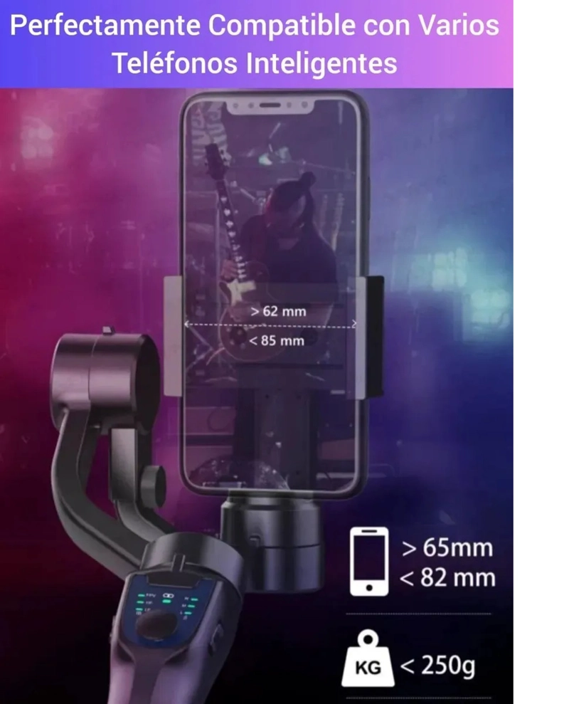 GIMBAL ESTABILIZADOR 3 EJES CELULARES Y CAMARAS DE ACCION 3-AXIS - 4