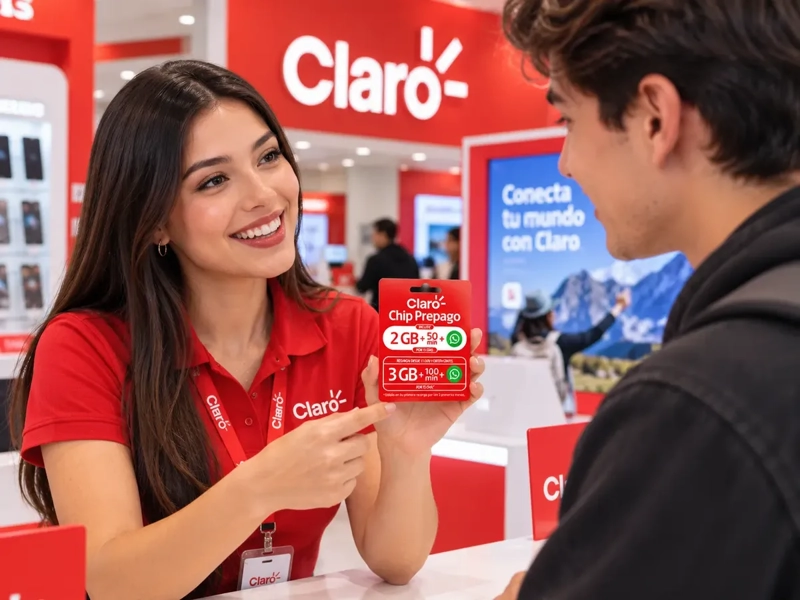 PACK 40 CHIPS SIM PREPAGO CLARO Y ENTEL PARA CELULARES - 3