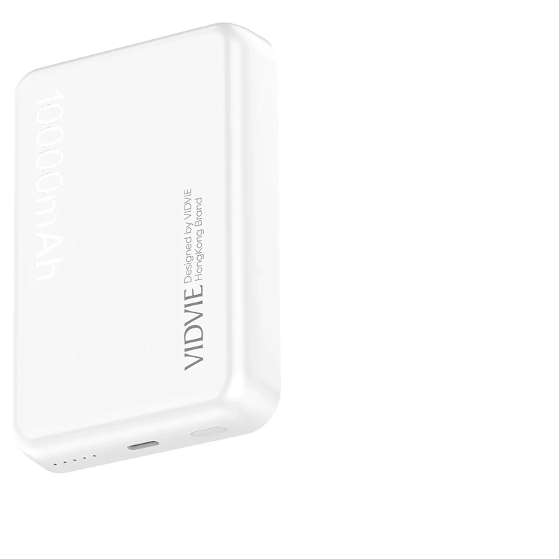POWER BANK MAGNETICO VIDVIE 10000MAH 20W INALAMBRICO RAPIDO BLANCO - 3