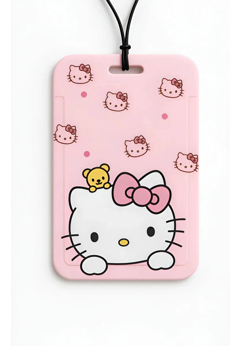 PORTA CARNET ACRILICO ROSADO CON VENTANA TRANSPARENTE - 1