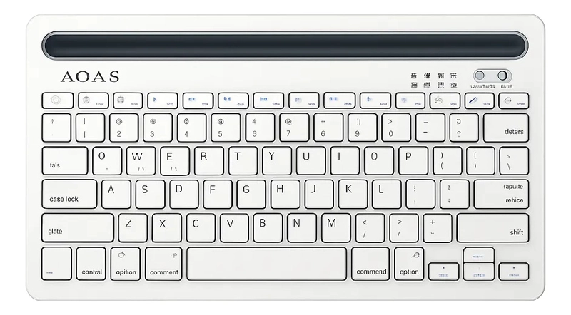 TECLADO INALAMBRICO BLUETOOTH SILENCIOSO RECARGABLE - 1
