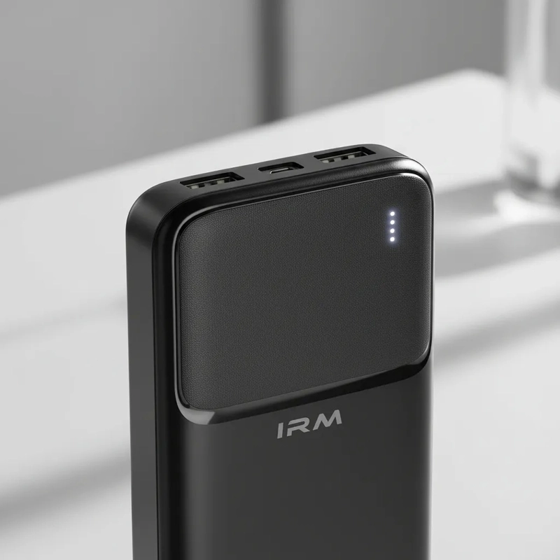POWER BANK IR40 20000MAH, BANCO DE ENERGIA PORTATIL 10W, DOBLE USB, INDICADOR LED CARGA SEGURA - 2