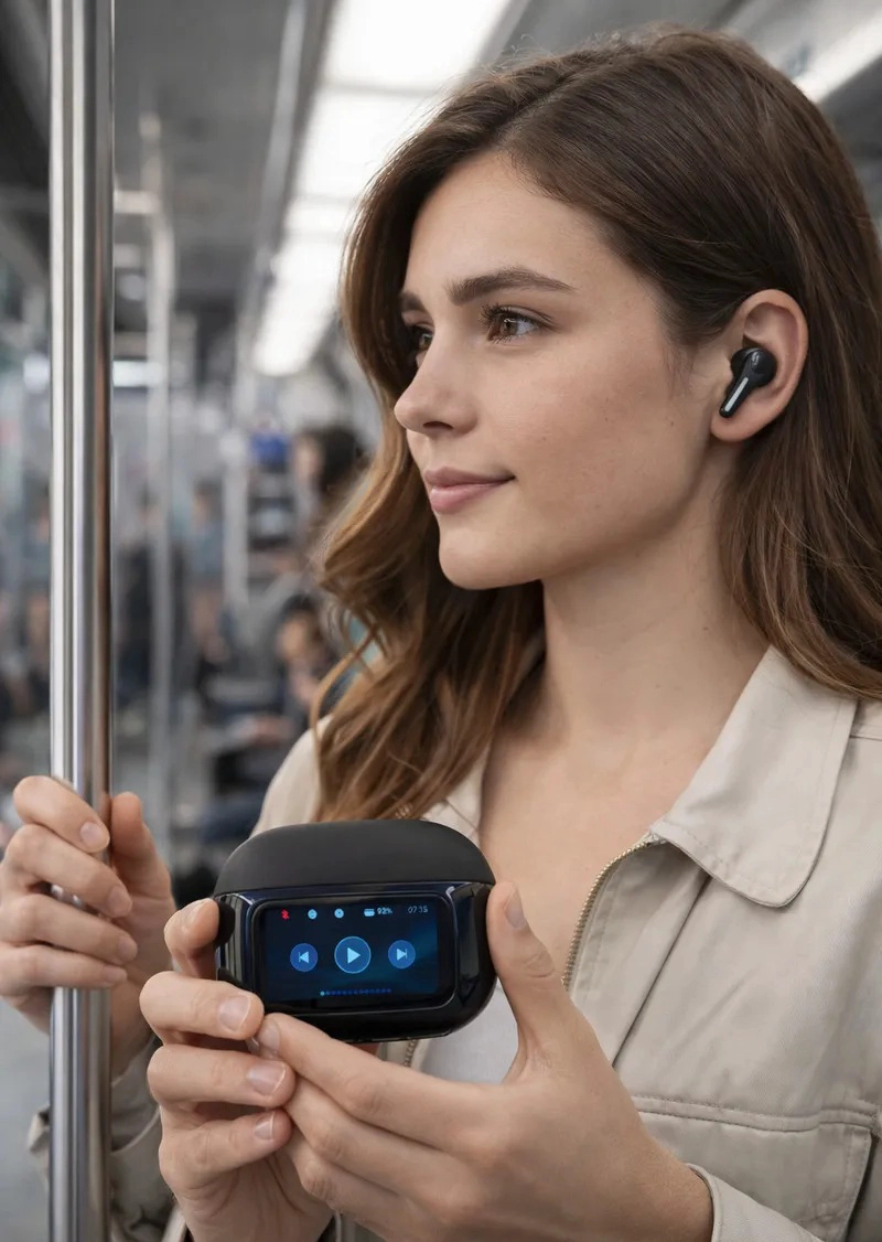 AUDIFONOS INALAMBRICOS T41 CON PANTALLA TACTIL ESTE REO BLUETOOTH DEEP BASS SONIDO POTENTE - 4