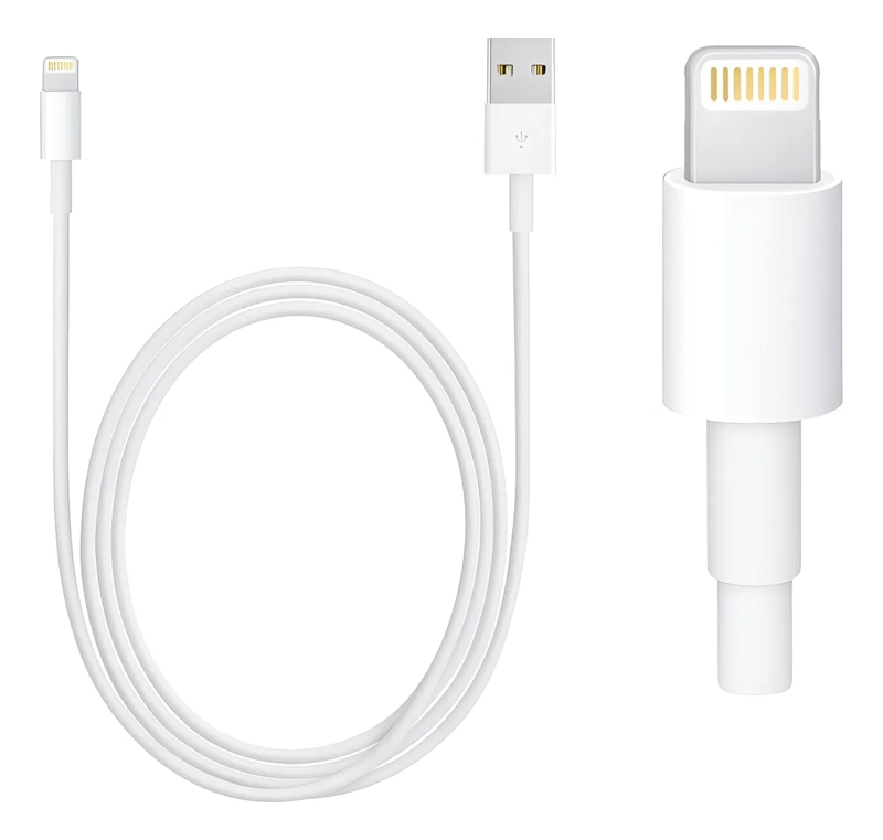GENÉRICO CABLE USB CARGA RAPIDA PARA IPHONE LIGHTNING 1MT BLANCO