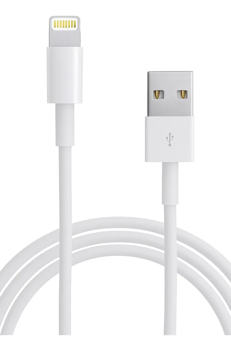 CABLE USB CARGA RAPIDA PARA IPHONE LIGHTNING 1MT BLANCO - 2