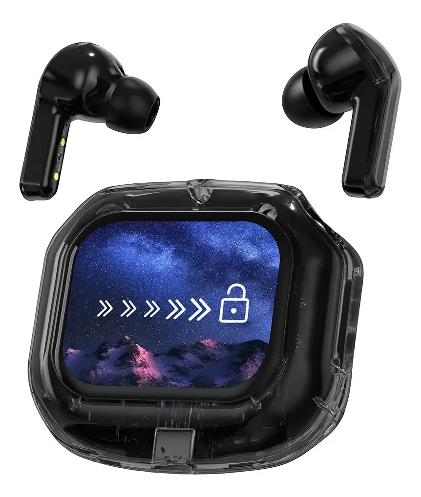 AUDIFONOS INALAMBRICOS AIR MAX CON PANTALLA LED TACTIL, SONIDO HIFI ESTEREO, CANCELACION DE RUIDO - 1