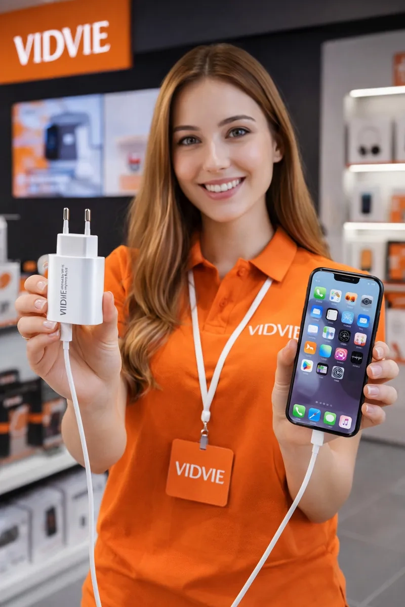 CARGADOR RAPIDO VIDVIE QC 3.0 18W USB-A A USB-C CARGA RAPIDA ADAPTADOR DE PARED CERTIFICADO SEC - 2