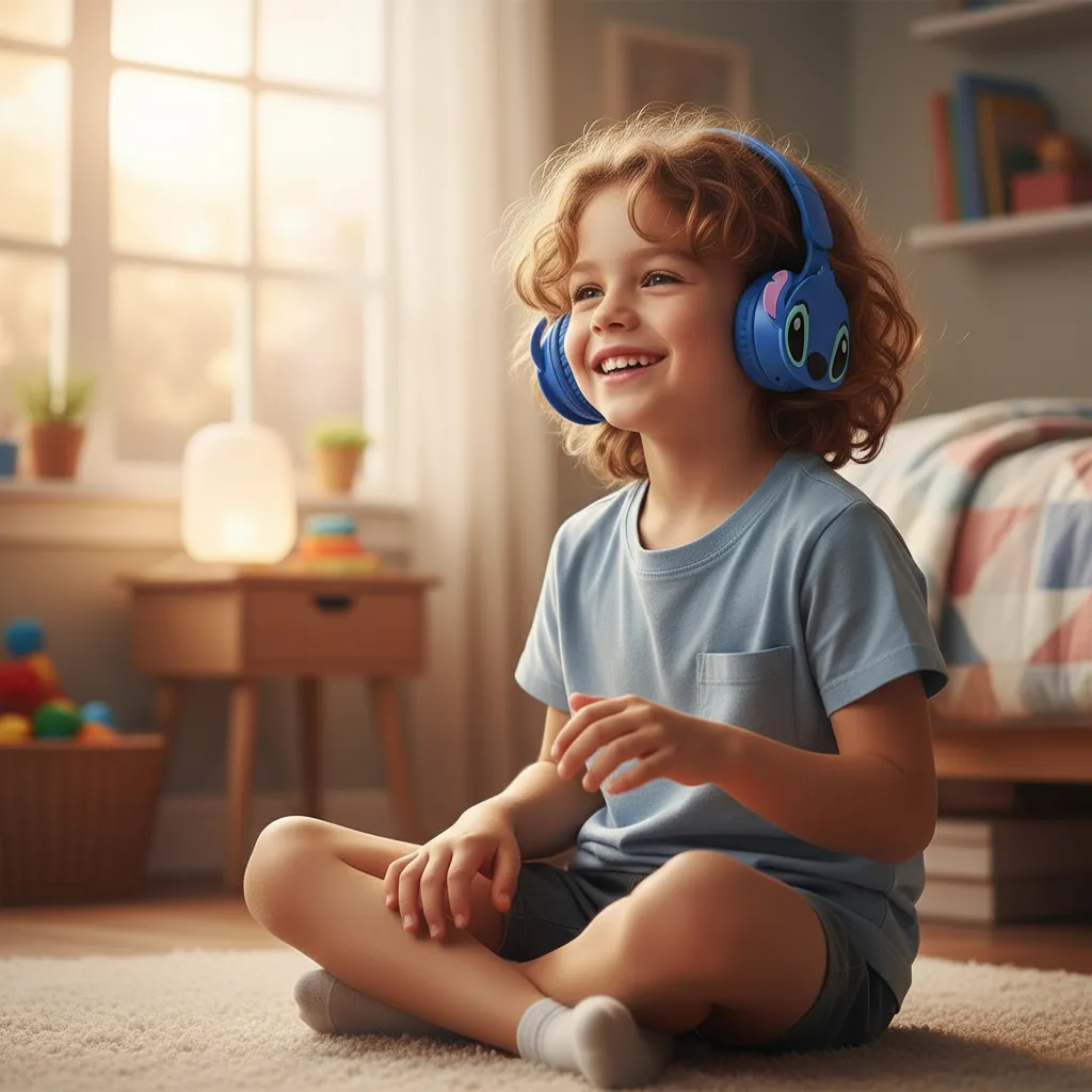 AUDIFONO INFANTIL INALAMBRICO HIFI RECARGABLE 40MM MICROFONO - 5