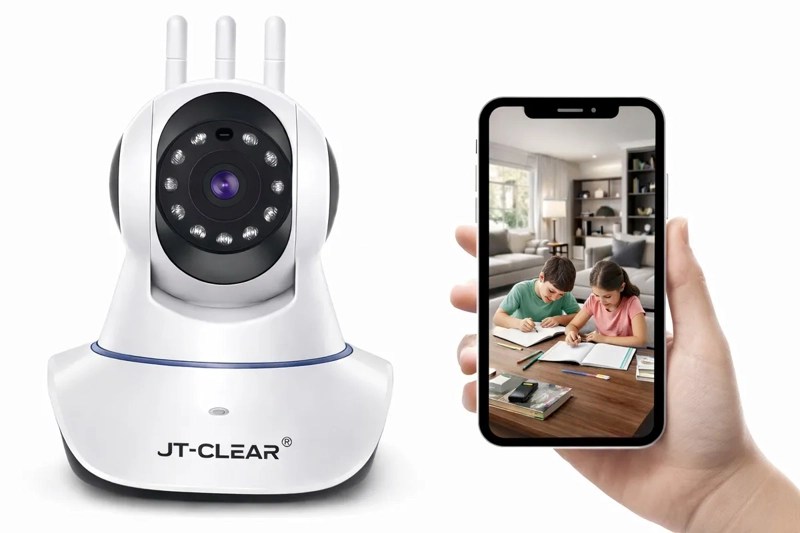 CAMARA DE SEGURIDAD INTELIGENTE HD WIFI 360° CON AUDIO Y DETECCION DE MOVIMIENTO - 1