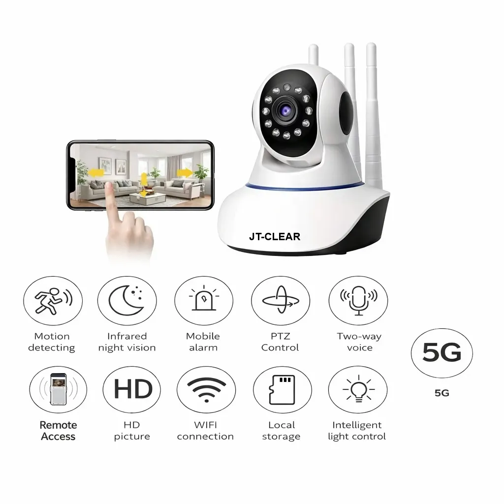 CAMARA DE SEGURIDAD INTELIGENTE HD WIFI 360° CON AUDIO Y DETECCION DE MOVIMIENTO - 4