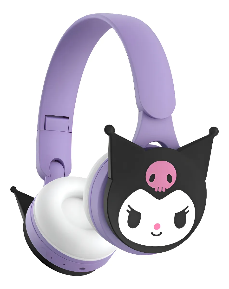 AUDIFONO INFANTIL INALAMBRICO SONIDO HIFI CON MICROFONO COMODO VIOLETA - 2