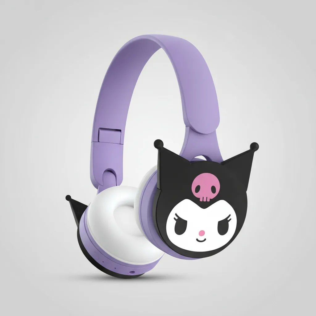 AUDIFONO INFANTIL INALAMBRICO SONIDO HIFI CON MICROFONO COMODO VIOLETA - 4