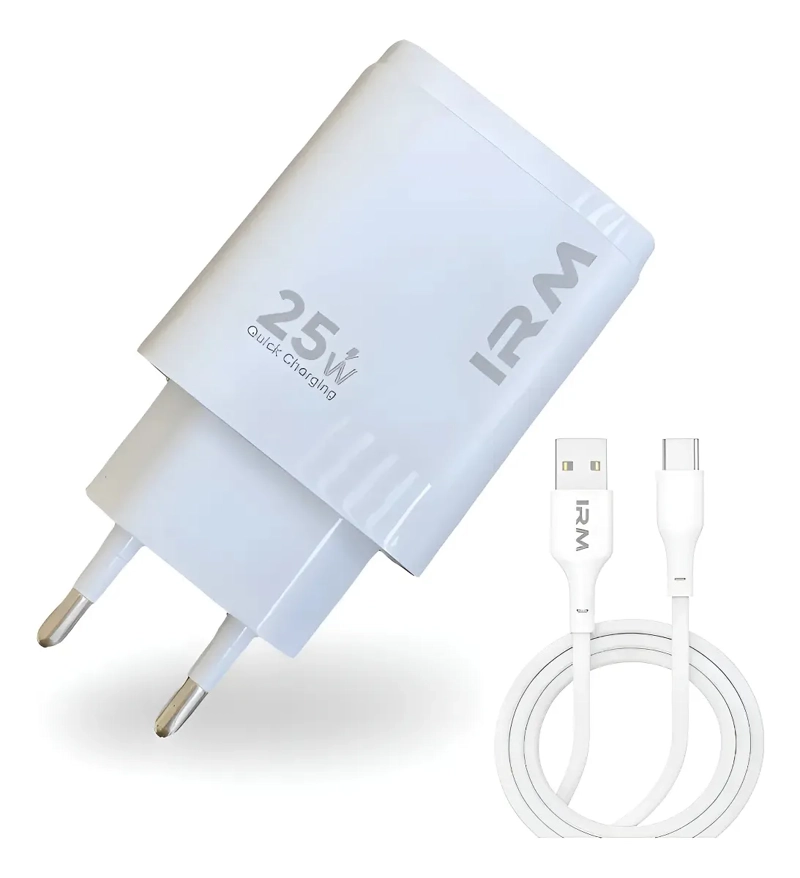 CARGADOR 25W CARGA RAPIDA USB C PARA SAMSUNG GALAXY S20 S21 S22 S23 S24 NOTE10 NOTE20 Z FLIP BLANCO - 6