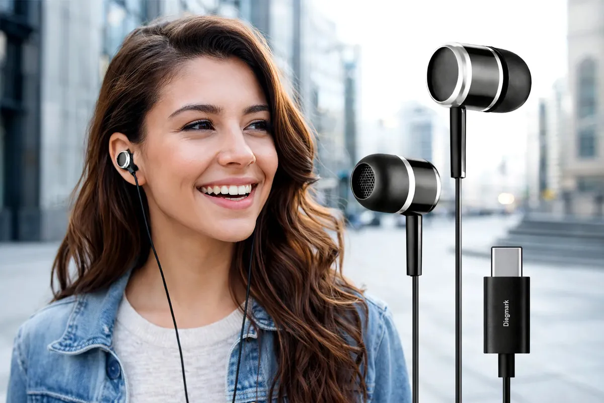 AUDIFONOS IN EAR TIPO C DK06 MANOS LIBRES SONIDO 3D ESTEREO MICROFONO CONTROL DE VOLUMEN AUDIO HIFI - 5