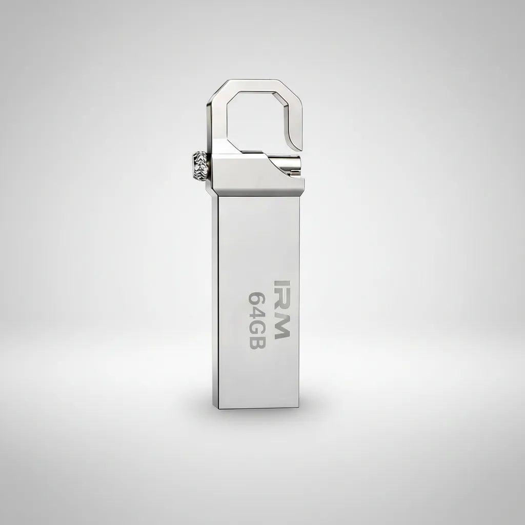 PENDRIVE 64GB USB 3.0 U338 METAL MINI COMPACTO PORTATIL CON CLIP ALTA COMPATIBILIDAD PLATEADO - 2