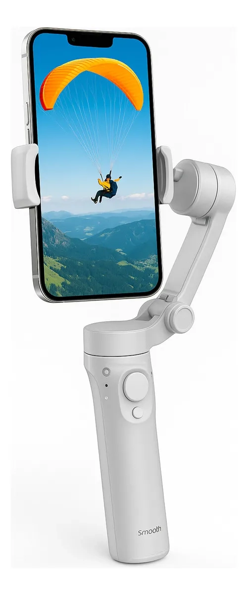 ESTABILIZADOR GIMBAL 3 EJES PLEGABLE CON SEGUIMIENTO FACIAL Y TRIPODE NEGRO - 1