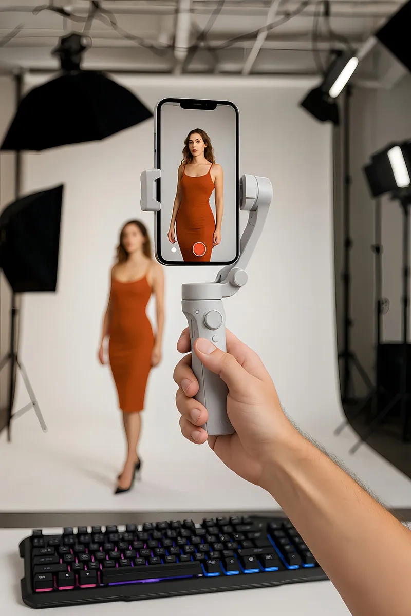 ESTABILIZADOR GIMBAL 3 EJES PLEGABLE CON SEGUIMIENTO FACIAL Y TRIPODE NEGRO - 6