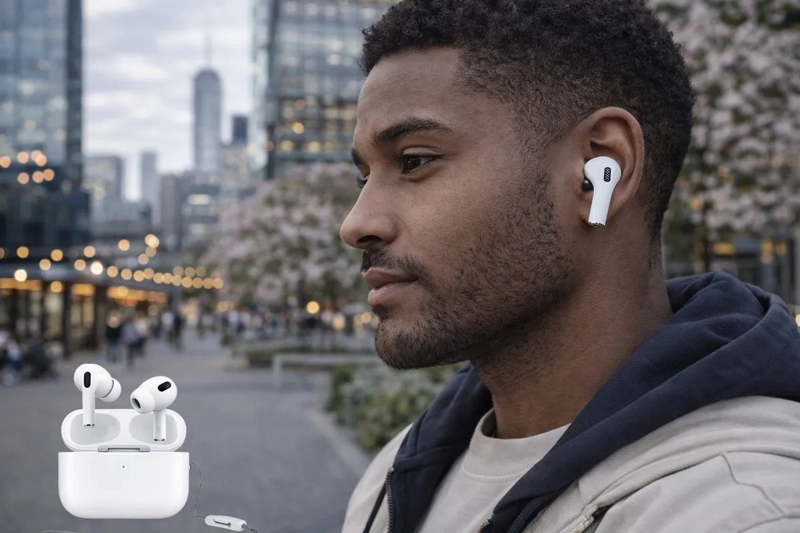 AUDIFONOS INALAMBRICOS VIDVIE BT8002 TWS IN EAR BLUETOOTH CON ESTUCHE DE CARGA BLANCO - 1