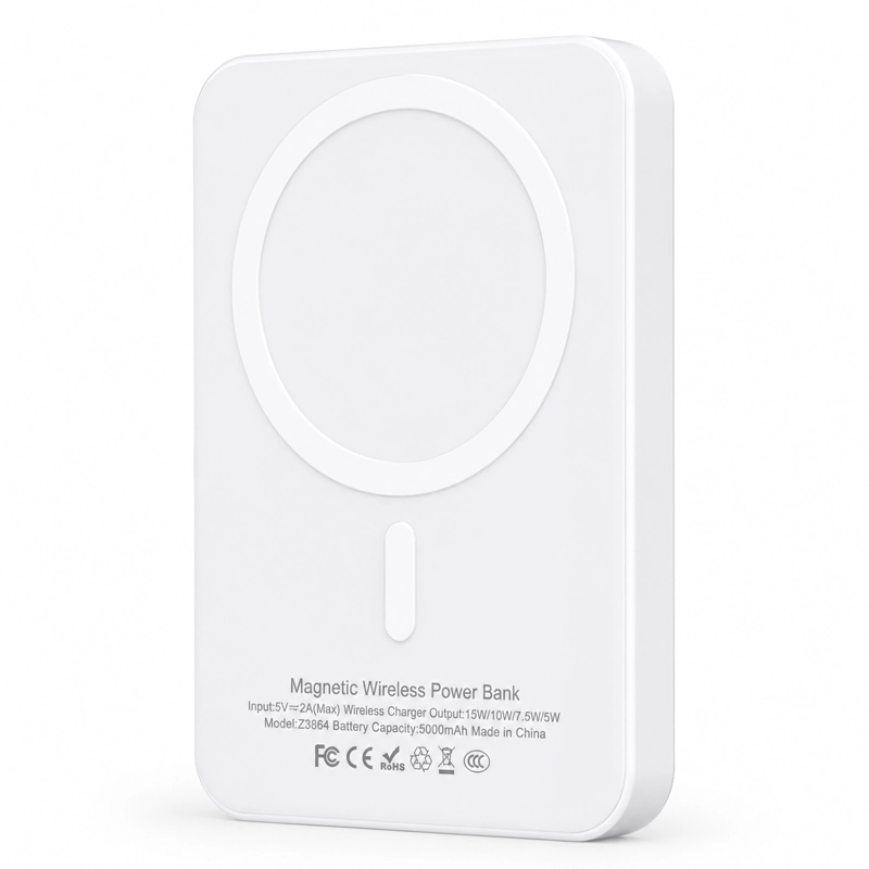 POWER BANK MAGNETICO 5000MAH CARGA INALAMBRICA - 1