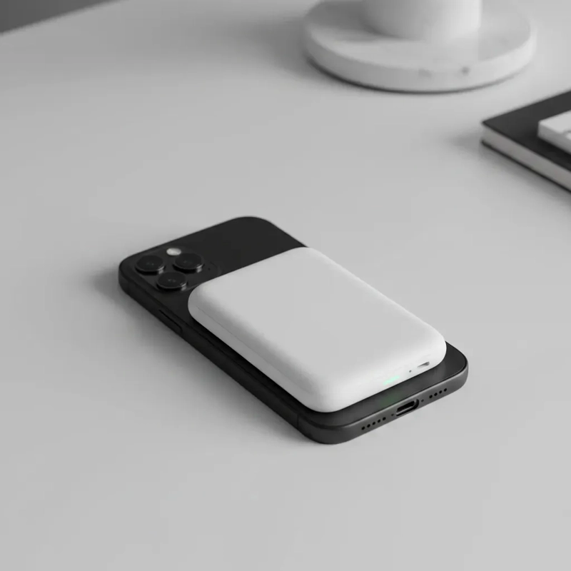 POWER BANK MAGNETICO 5000MAH CARGA INALAMBRICA - 4